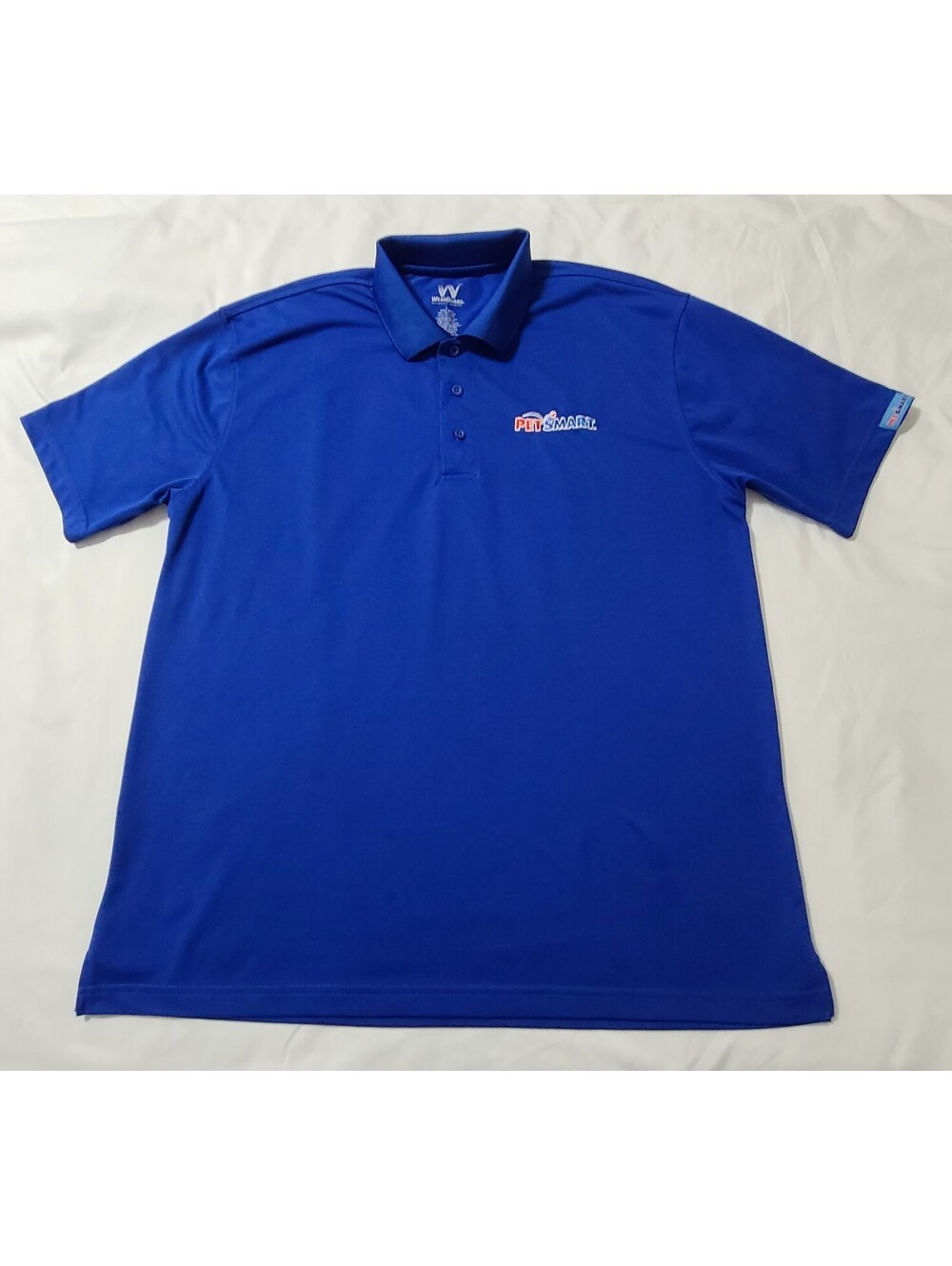PetSmart Store Employee Polo Shirt  Mens Sz Large Royal  Blue Uniform WearGuard